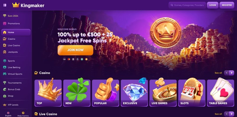 Esplora kingmaker casino