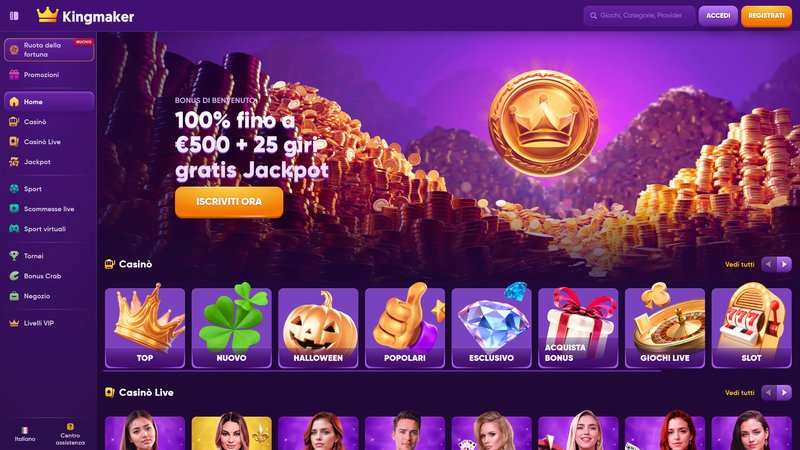 Migliore kingmaker online casino a Italy Migliore kingmaker online casino a Italy